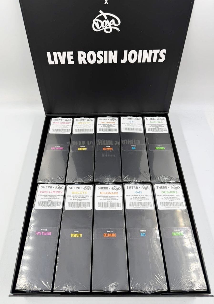 Sherb x Doja Live Rosin Infused Pre-Rolls 5pk