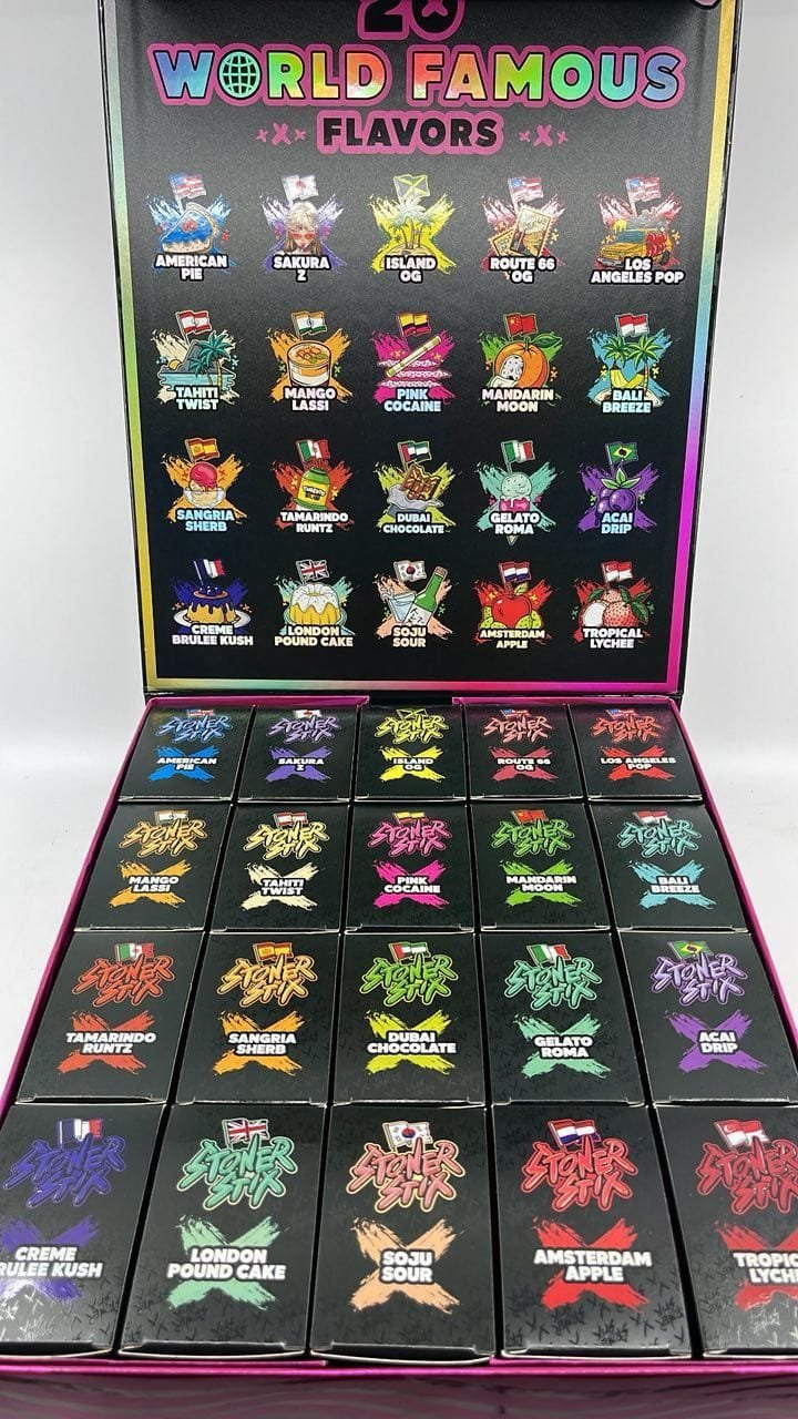 STONER STIX WORLD TOUR 2G DISPOSABLE W/ PRE ROLL – LIVE RESIN + LIVE ROSIN - Image 3