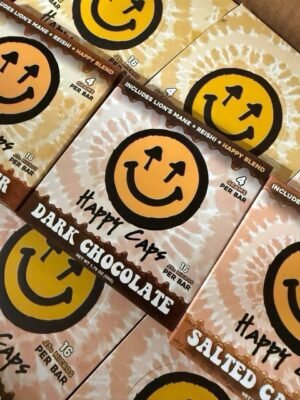HAPPY CAPS DARK CHOCOLATE 4G BAR