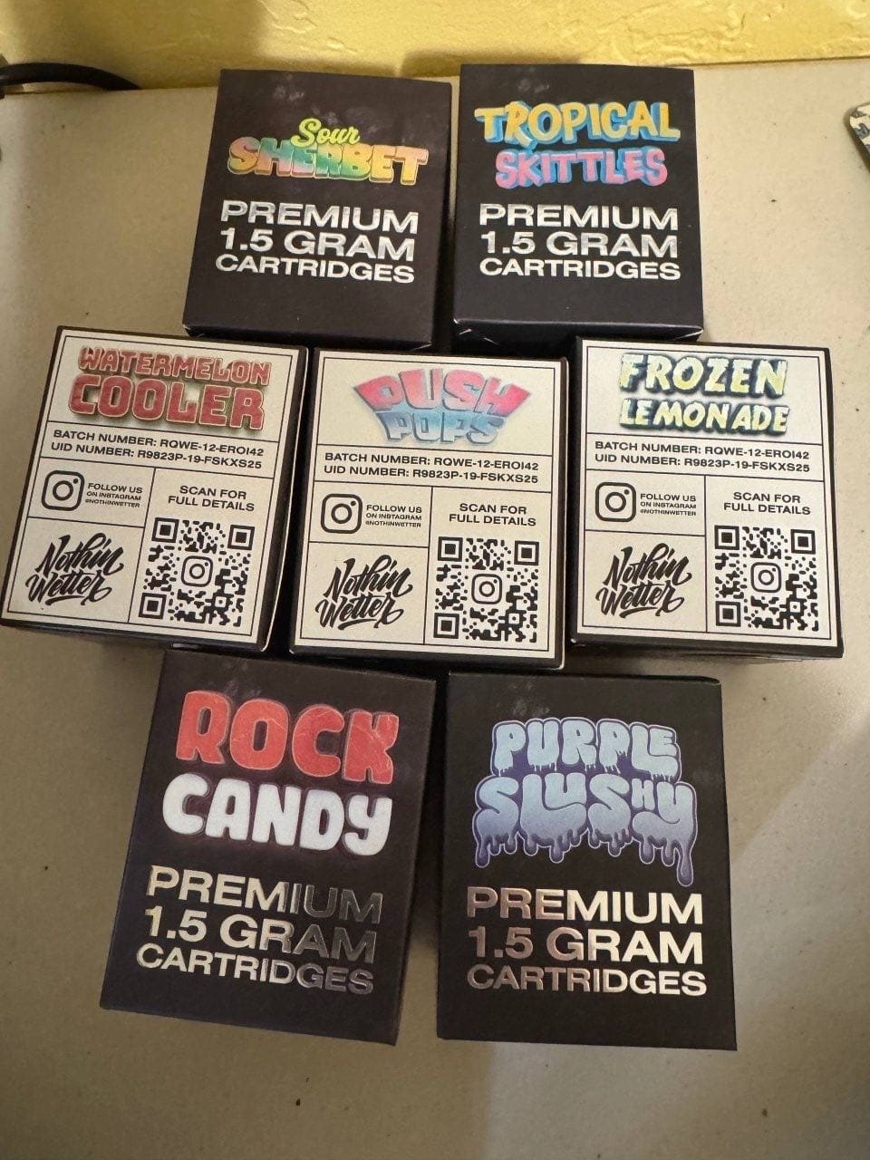 NOTHINWETTER 1.5G SCREW CARTS