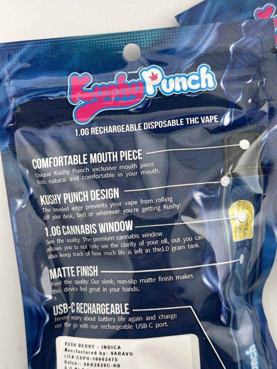 KUSHY PUNCH 1G DISPOSABLE VAPE